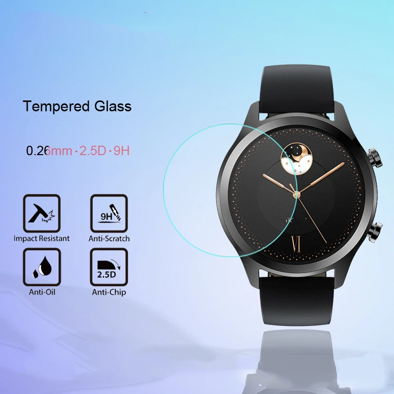 3 шт. для Tic Watch C2 закаленное стекло 9H 2.5D Защитная Пленка премиум класса для Tic Watch S2 e2 S E pro спортивные Смарт-часы