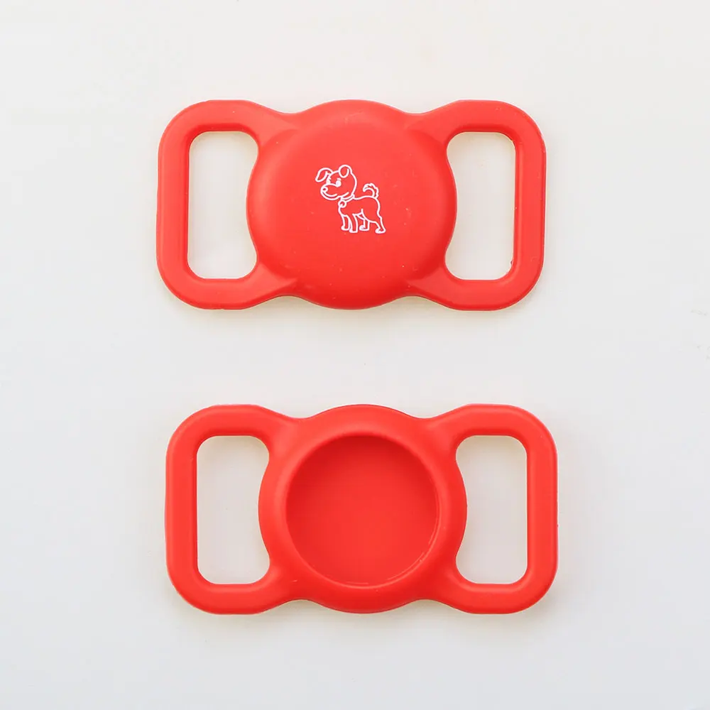 Silicone Pet Protective Case GPS Finder Dog Cat Collar Loop For Apple Airtags Locator Tracker Anti-lost