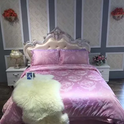 STYLE 21 LeRadore Сатиновые утолщенные комплекты постельного белья из хлопка, 4 шт., постельное белье с 3D вышивкой, Комплект постельного белья, жаккардовое постельное белье King queen - Цвет: STYLE 21