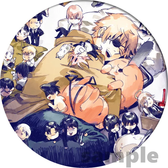 Anime Chainsaw Man Badge Makima Brooch Pin Cosplay Badges For Cloth Backpack Cosplay Anime Accessories 2