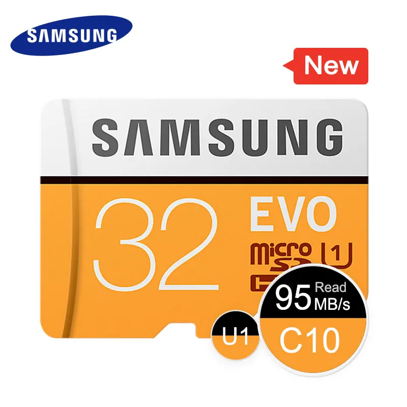 Карта памяти Samsung EVO емкостью 32 Гб 95 МБ/с. C10 SDHC карта Micro SD класса 10 UHS TF модуль TransFlash