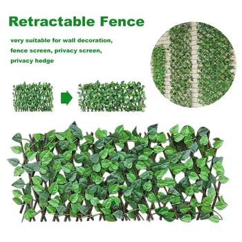 

Expandable Faux Privacy Fence Retractable Trellis Fence Artificial Garden Plant Fence Privacy Screen Dropshipping