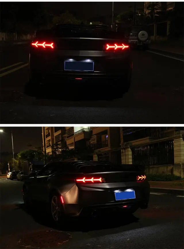 Подходит для Chevrolet Camaro 16-17 переоборудованные специальные модели Lamborghini, задний фонарь, переоборудованный fishbone лампа