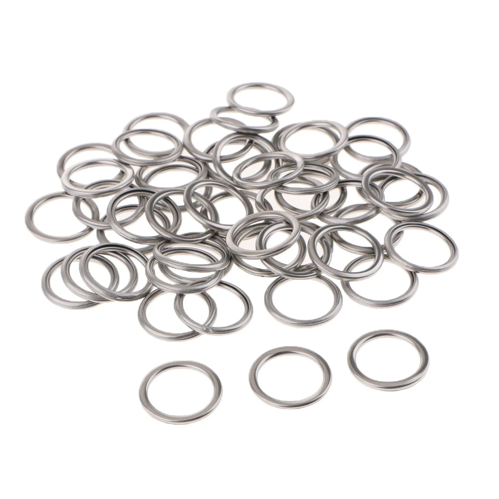 50 Pieces 18mm ID 24MM OD Drain Plug O Rings for Toyota 4Runner Highlander