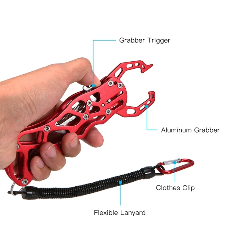 Control Fish Clamp Grip Portable Lightweight Fishing Gripper Fishing Tackle Accessory