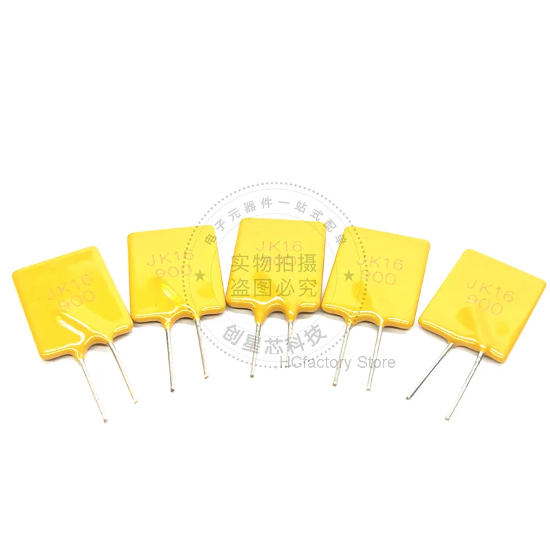 

Original Recycle fuse dip jk16-900, thermistor PPTC, original product, 16V / 9a, 50 UDS. Wholesale