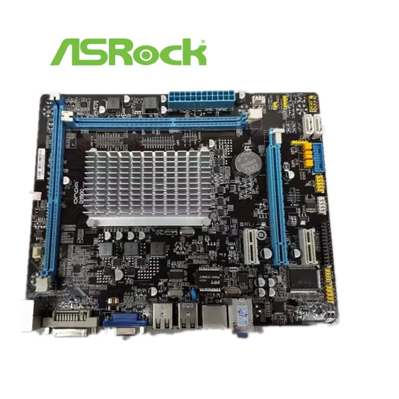 Используется, ASRock Q1900M интегрированный J1900 четырехъядерный процессор низкой мощности DDR3