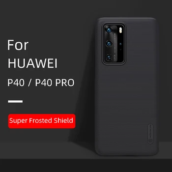 

NILLKIN Frosted PC Colorful Matte Hard Back Cover Gift Phone Holder Simple Luxury Good hand feeling Case for Huawei P40 P40Pro