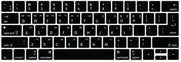 Европейская версия для macbook pro 13 A2159 A1990 A1707 A1989 чехол для клавиатуры ноутбука французский немецкий испанский итальянский Швейцарский ЕС+ ключ США - Цвет: Korean