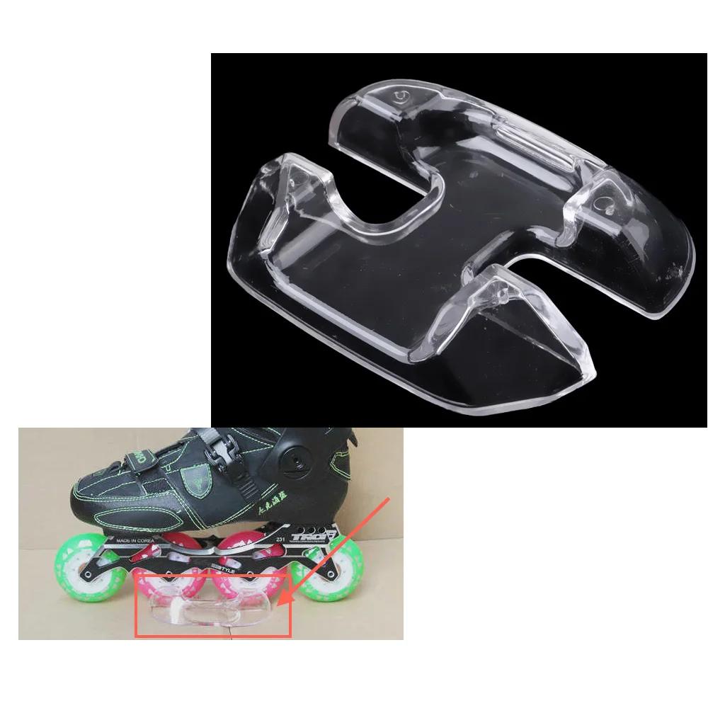 Transparent Inline Skate Shoes Display Rack Shelf Show Window Small Support Base 11 x 9cm