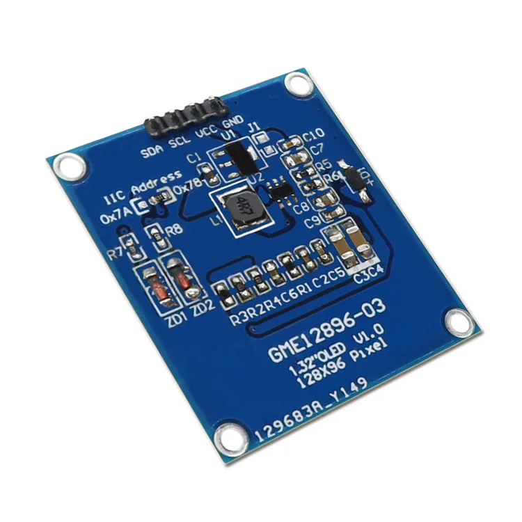 1,32 дюймовый oled белый 128x96 lcd ssd1327 драйвер с градацией серого HD lcd модуль iic интерфейс экрана
