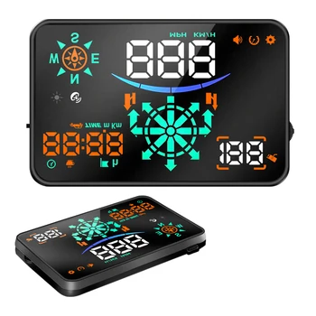 

5.5 inch GPS speedometer car MP5 player universal HD GPS navigation HUD heads up display car digital car projection intelligence