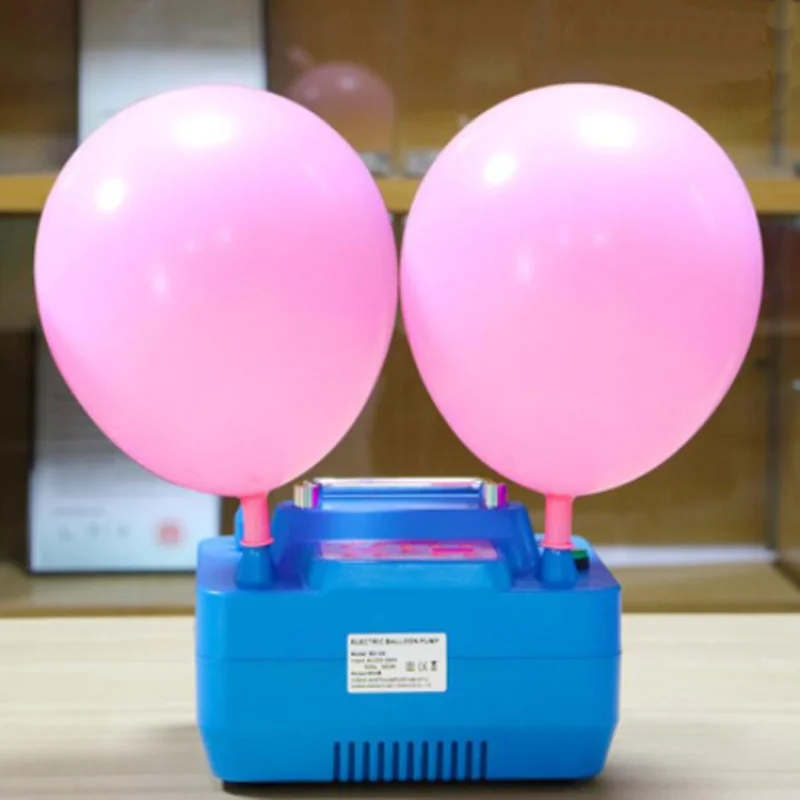 B312N Wedding Decoration Digital Timer Electric Balloon Inflator Double hole pump For round latex balloons | Дом и сад