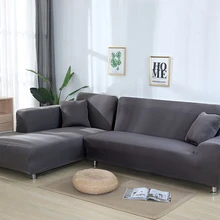 Простой Модный секционный полиэфирный чехол для дивана стрейч плотный обертывание все включено Slipcover Противоскользящий мебельный чехол для дивана