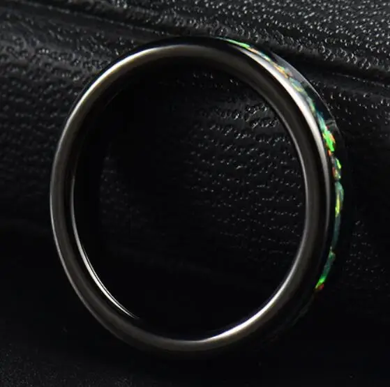 Вольфрамовое Карбидное кольцо 4 мм ширина обручальные кольца пара вольфрамовое стальное кольцо нержавеющая сталь цвет опал ювелирные изделия