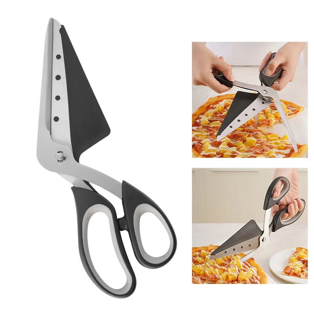 2 in 1 Pizza Shovel Scissors Durable Baking Tool Waterproof Portable Removable Cutter Pizza Shovel Kitchen Tool pizza cutter pizza peel