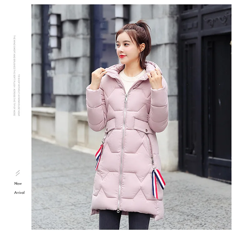 Abrigos Mujer Invierno новая Парка хлопковая стеганая куртка с капюшоном теплая зимняя куртка для женщин однотонное зимнее пальто для женщин s