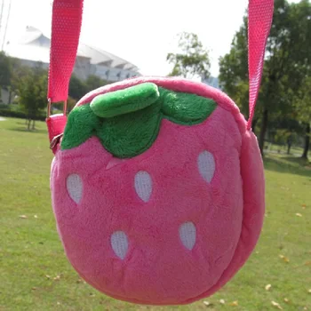 

Plush fruit children cute coin purses kids organizers wallets female small phone pouches money bags carteira for baby girls boys