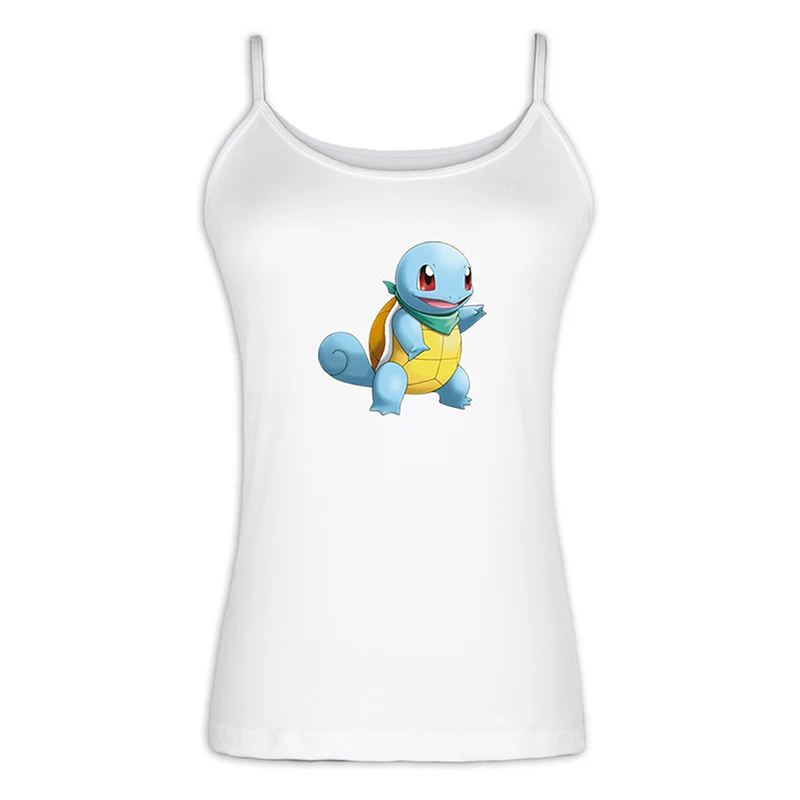 Charizard Camis милый мультяшный герой Сквиртл Бульбазавр, чармандер Женский сексуальный жилет майка хлопок бретельки Топы подарок - Цвет: jfSingletS579W