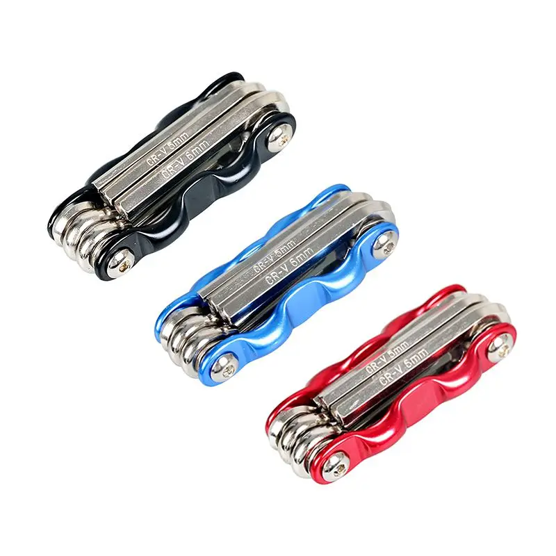 

Bicycle Mountain Bike Portable Multi-function Repair Tool 6-in-1 Wrench 3/4/5/6 Inner Hexagon Tool For Bicycle Maintenance EKN98