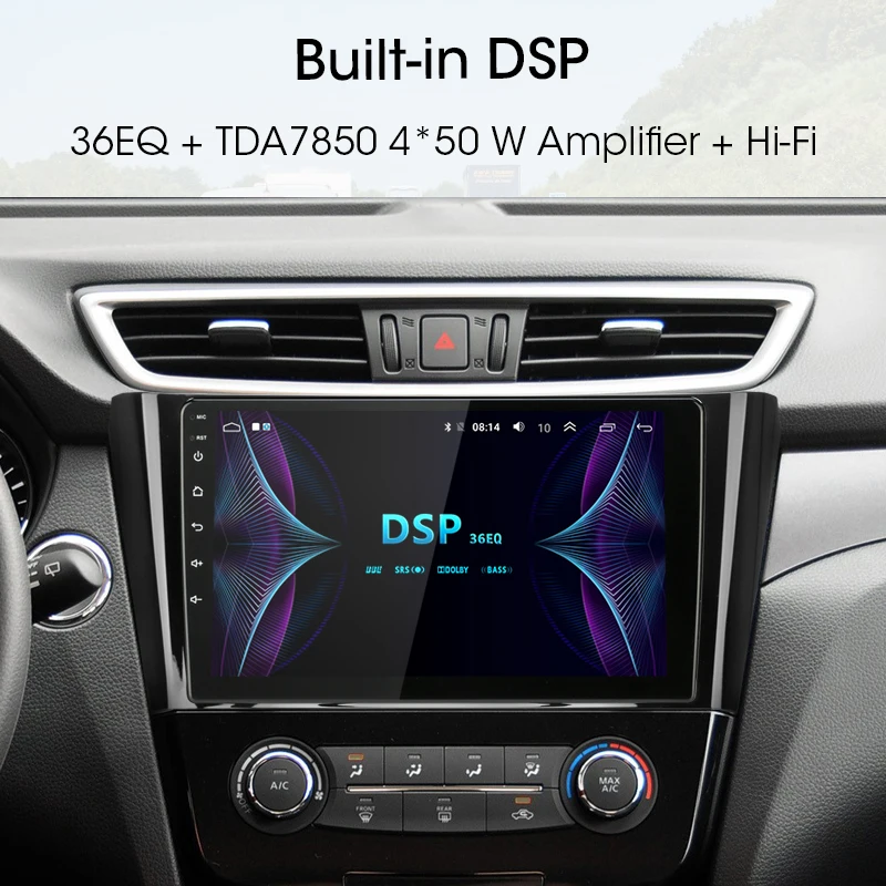 Discount 2 Din 2G+32G Android Car Radio for Nissan X-Trail X Trail 3 T32 2013-2017 4G NET Stereo DSP RDS GPS Navigation GPS Head Unit 2