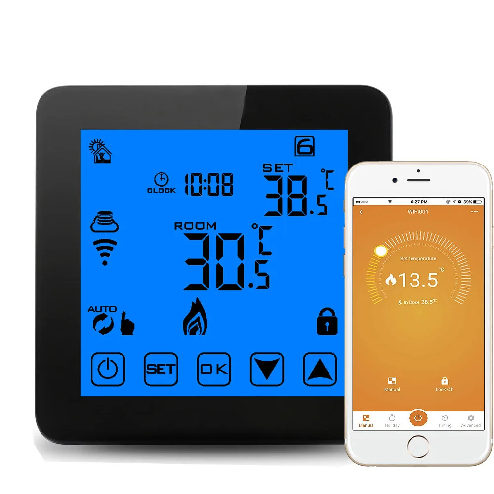 wifi thermostat термостат регулятор температуры терморегулятор для пола 220v умный дом
