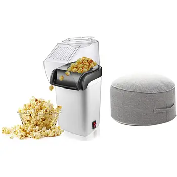 

1 Set Air corn per Maker Machine EU Plug & 1 Pcs Round High Strength Sponge Seat Mat Chair Cushions