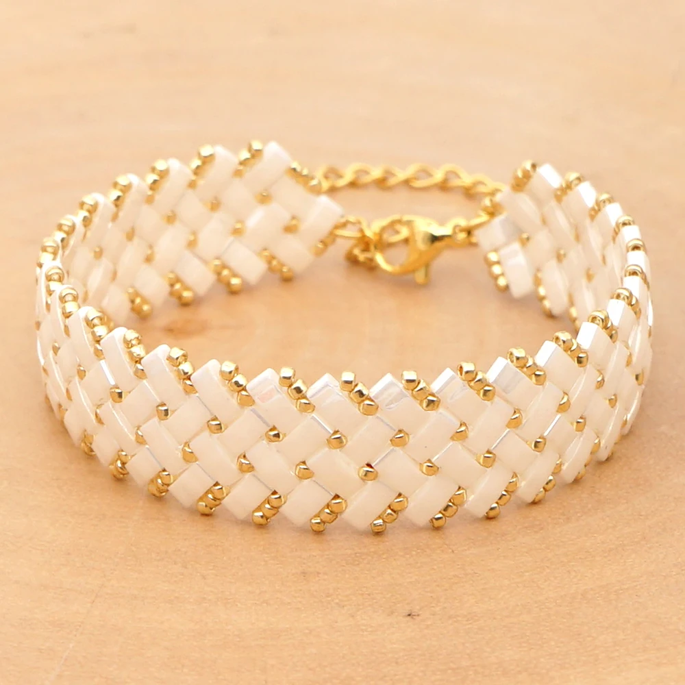 

Go2boho Tila Beads Bracelets For Women jewls Boho Chic Summer Beach Jewelry MIYUKI Tila Bracelet Pulseiras Mujer 2020 Bileklik