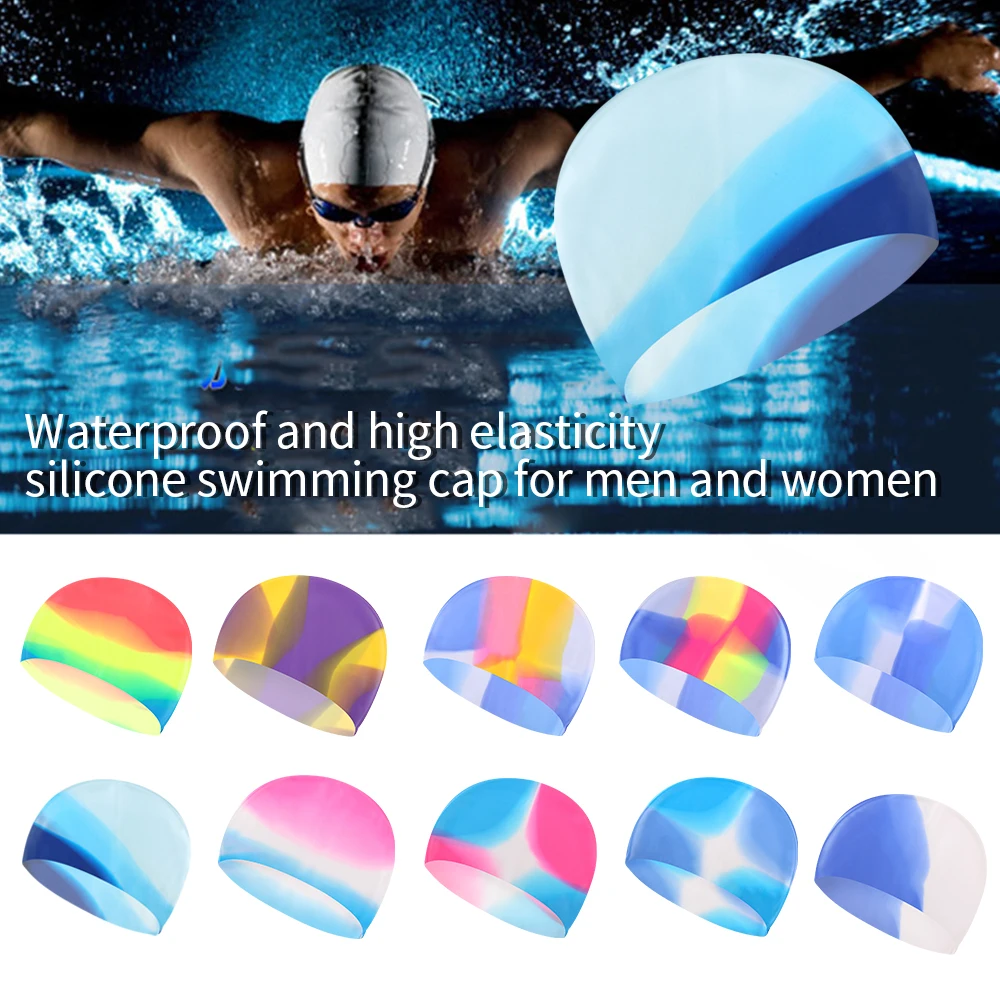 2 шт. эластичная Водонепроницаемая Защитная шапка для длинных волос спортивная