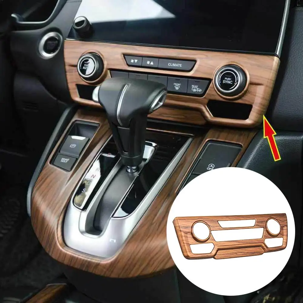 Для Хонда сrv CR-V- персиковое дерево зерна центральной консоли CD Панель накладка