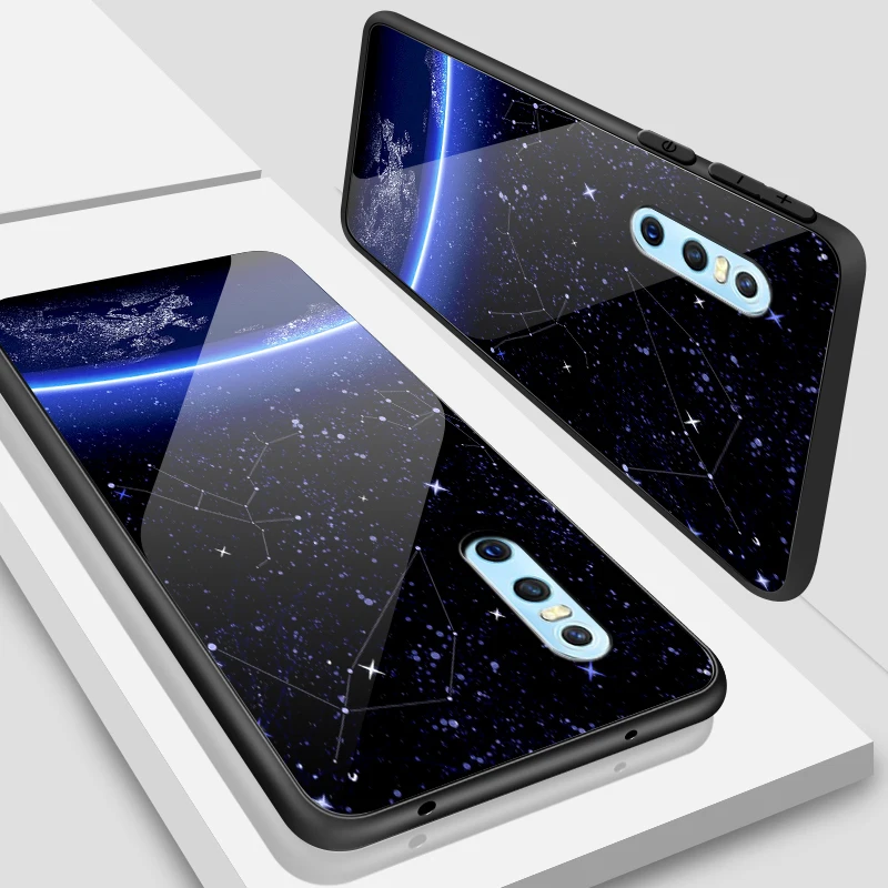 W356 Мобильный телефон крышка для Vivo V5S V7 плюс V9 V11i закаленное Стекло чехол X21i UD X23 X27 Pro Y3 Y71 Y75 Y97 Y5S Y79 Y83 Y85 Y93 ракушками - Цвет: W356