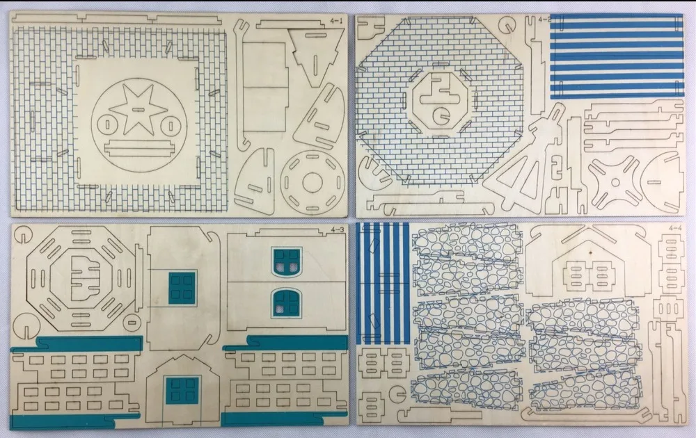Ветряная мельница DIY 3D деревянная головоломка по дереву сборочный набор резка деревянные игрушки для Рождественский подарок 3082