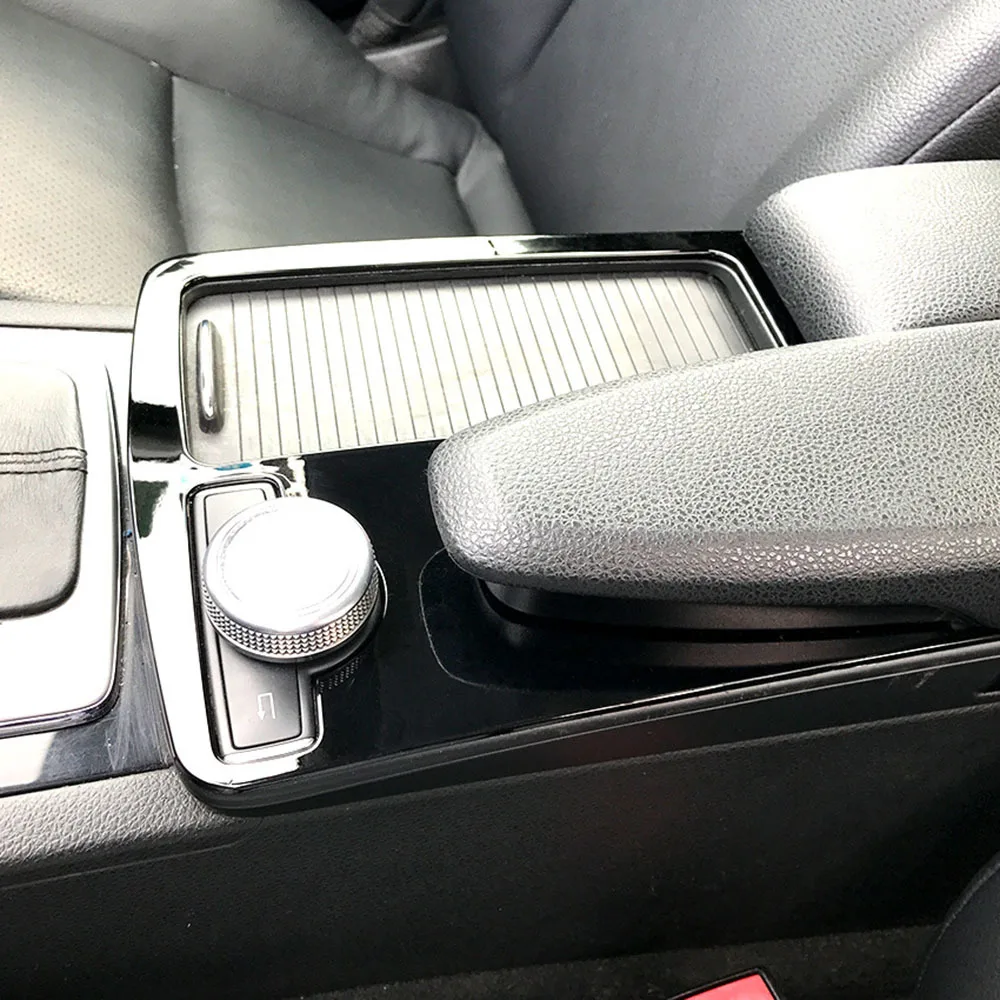 

Car Console Armrest Stickers Cover Accessories Car Styling for Mercedes Benz C Class W204 2008-2014 LHD C180 C200 C260
