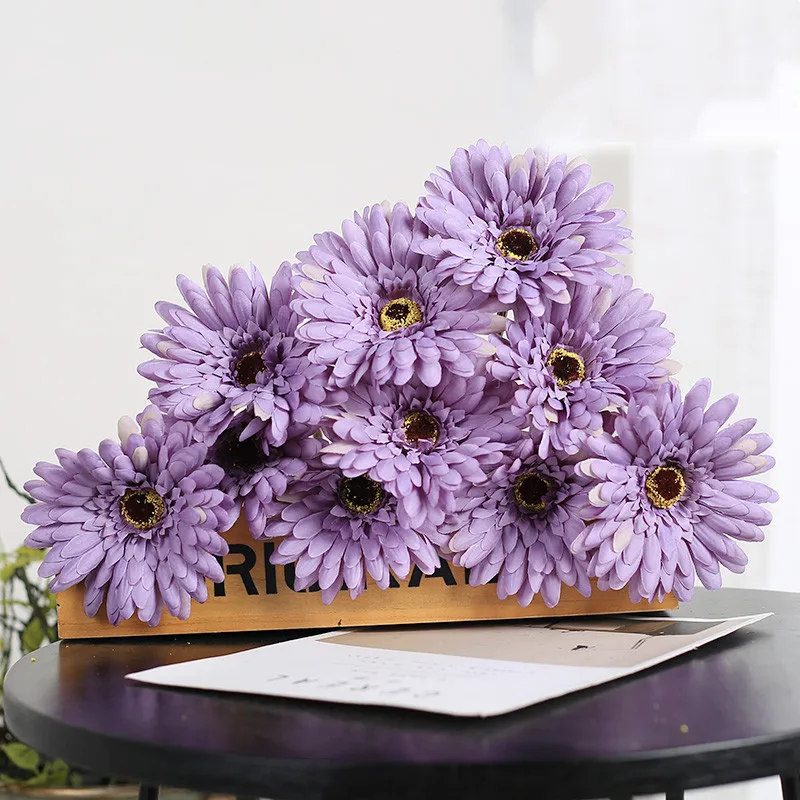 Стиль Gerbera искусственный букет гостиная стол модное украшение Искусственные цветы фотостудия съемки реквизит WSHYUFEI
