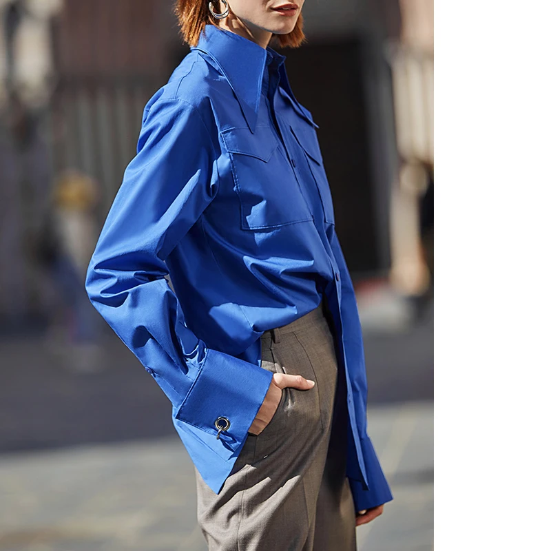 Femme Vêtements Tops Chemises Shirt Munthe en coloris Bleu 