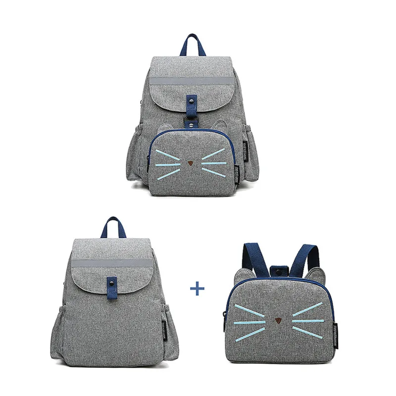 Fashion Anti-lost Baby Bag 2 in 1 Diaper Backpack Stroller Mummy Maternity Nappy Bag For Mom Pocket Change Backpack