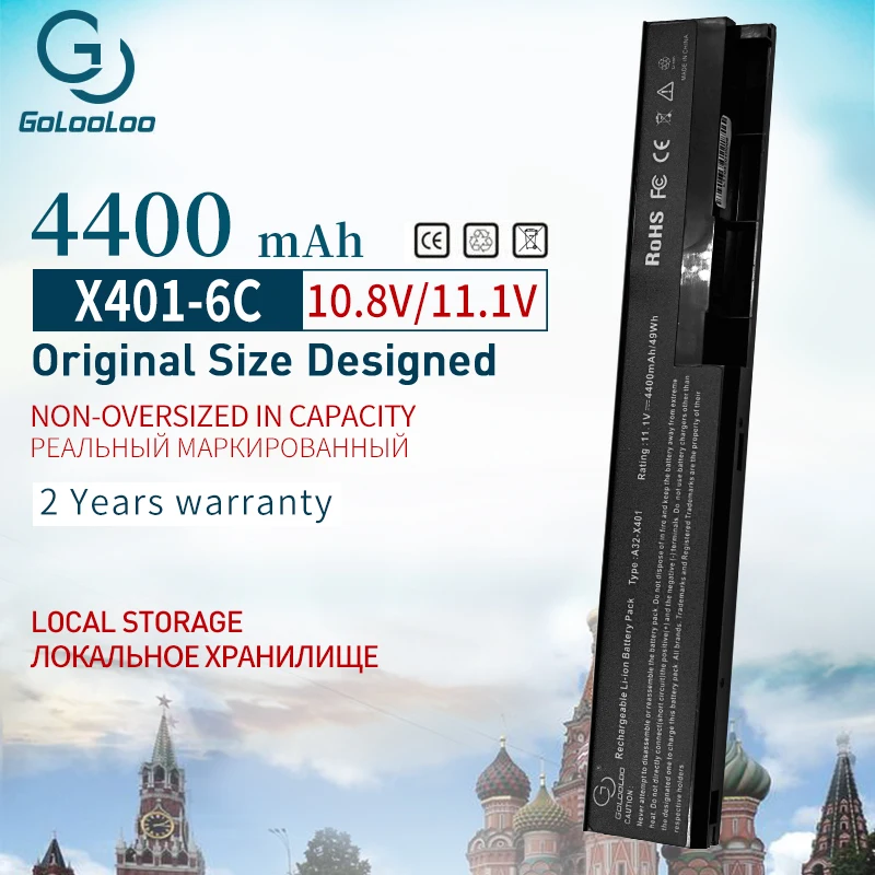 11 1 v 4400mAh аккумулятор для ноутбука Asus A31 X401 A32 A41 F401 F501 F301 S401 S501 S301 X401A X501 X301 x501a|new laptop