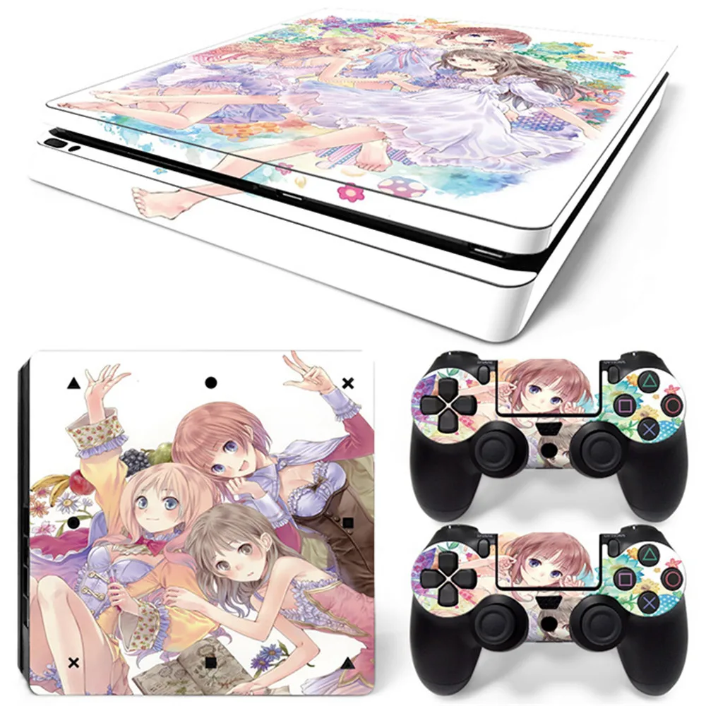 Per Ps4 Slim Skin Sticker Per Ps4 Slim Console E 2 Controller Ps4 Slim Skin Sticker Decalcomania In Vinile