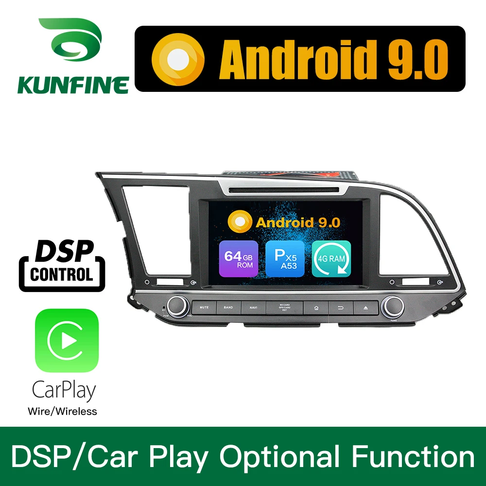 Cheap Android 9.0 Octa Core 4GB RAM 64GB ROM Car DVD GPS Navigation Multimedia Player Car Stereo for Hyundai Elantra 2016 Radio 2