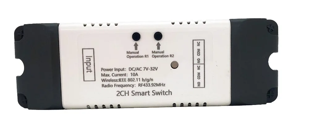 Google Home Compatible eWeLink WiFi 2 Channel Relay Smart Automation Module 220v