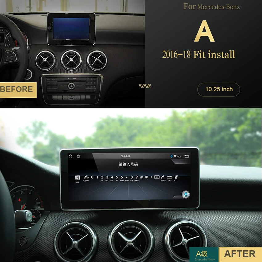 Автомобильный радиоприемник андроид мультимедийный проигрыватель для Mercedes Benz A Class W176 GLA CLA Class~ 10,25 дюймов сенсорный экран gps Carplay