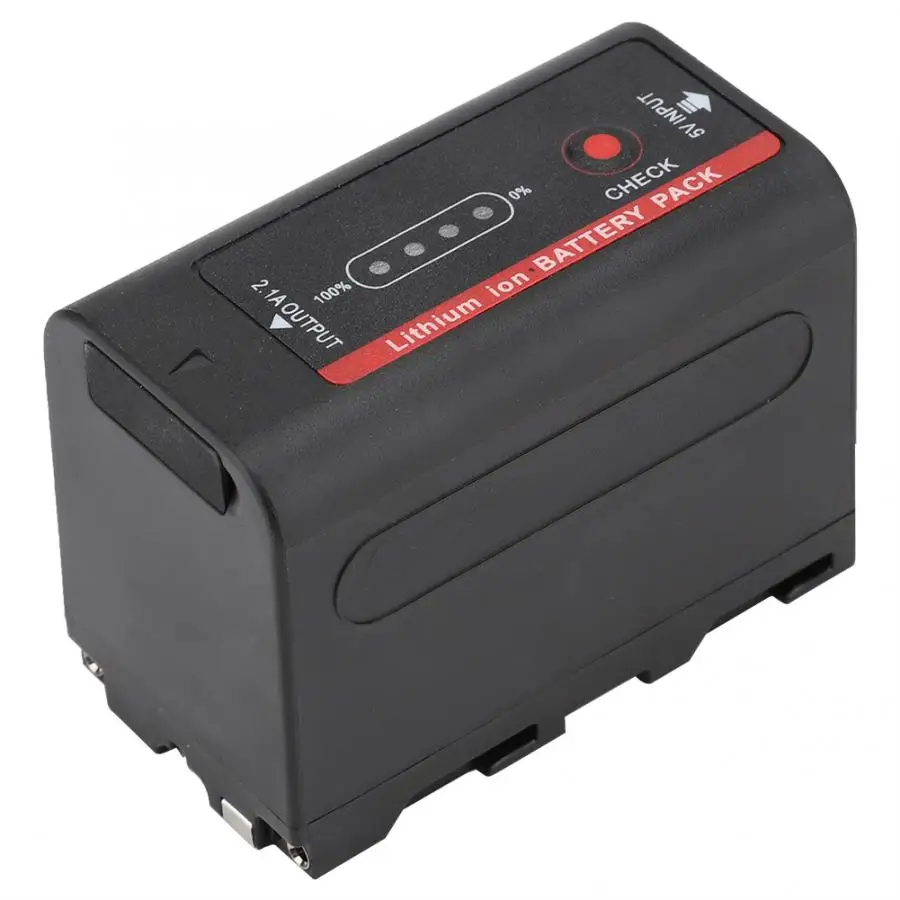 

Led light Monitor Li-ion Battery 5800mAh NP-F780 With Micro USB Interface for Sony F570 NP-F550 NP-F770 NP-F750 970 Battery Pack