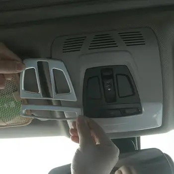 

For BMW X5 X6 1 2 3 4 Series f45 f46 3 Series GT Car-Styling Interior Chrome Front Roof Reading Light Frame Cover Trim Stickers