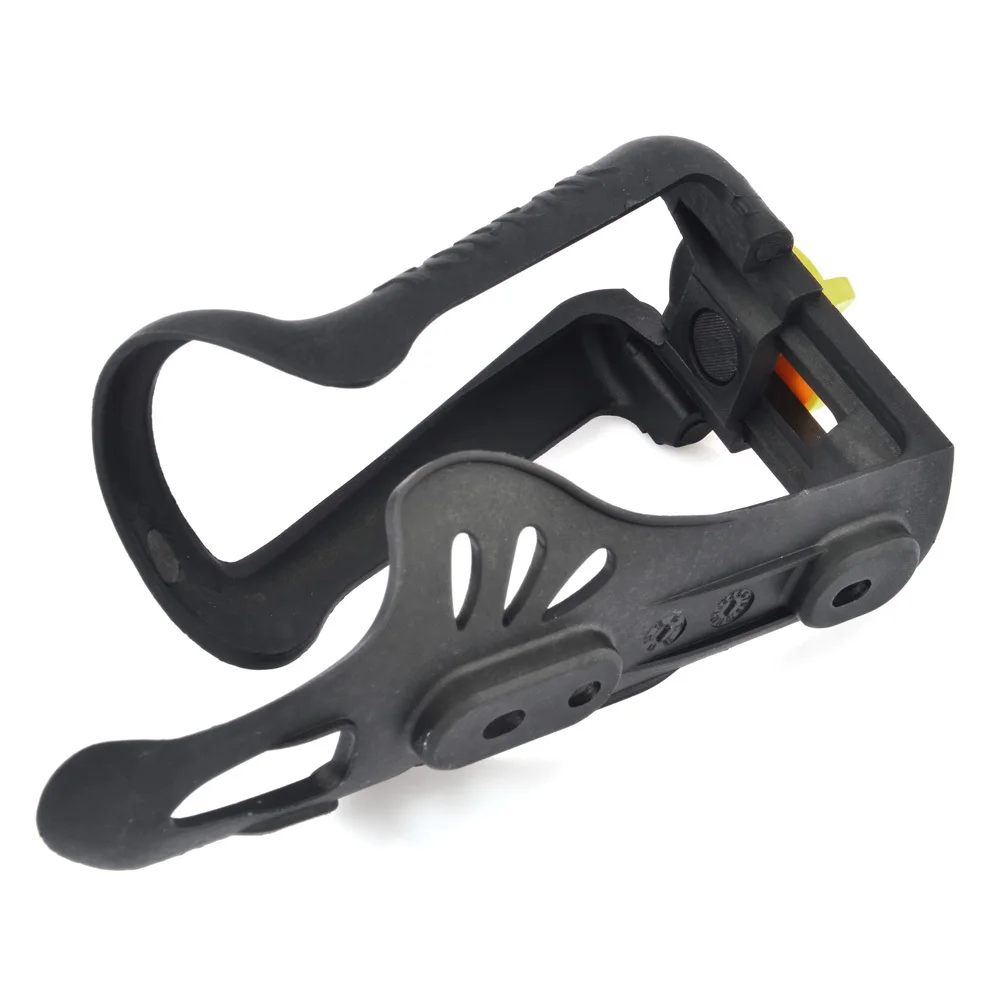 Bicycle Bottle Holder Adjustable Bicycle Water Bottle Cage for Different Size Beverage Cans and Bottle Black