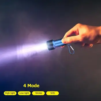 

Mini Keychain Light Camping Climbing Flashlight 4 Modes Outdoor Emergency Lamp Compact and Portable Carry Convenient