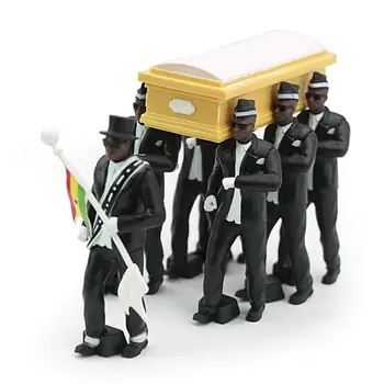 

Cosplay Ghana Dancing Pallbearers Coffin Dance Figure Action Funeral Team Funny F3ME