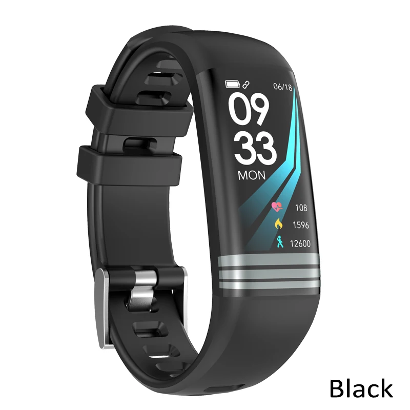 Black Bluetooth Спорт Смарт Браслет кровяное давление пульсометр смарт-Браслет фитнес-трекер педометр для мужчин и женщин - Цвет: Black