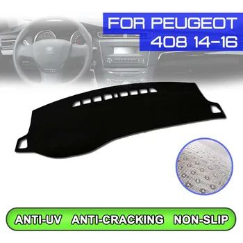 

Car Anti-dirty Non-slip Dash Cover Mat Dashboard Mat UV Protection Shade for Peugeot 408 2014 2015 2016