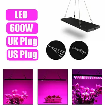 

600W LED Grow Light Hydroponic Full Spectrum Indoor Veg Flower Plants Flower Panel Growing Bloom Lamp Greenhouse Fill Lights