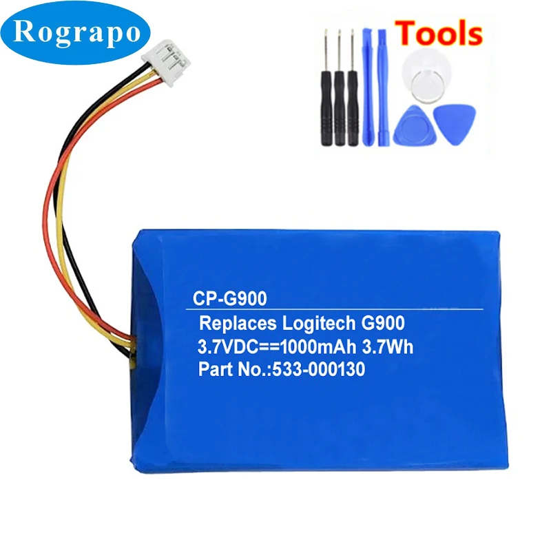 Новый 533 000130 Батарея для Logiteh G703 G900 G403 G903 Беспроводной Мышь Аккумулятор 1000 мАч мА/ч.